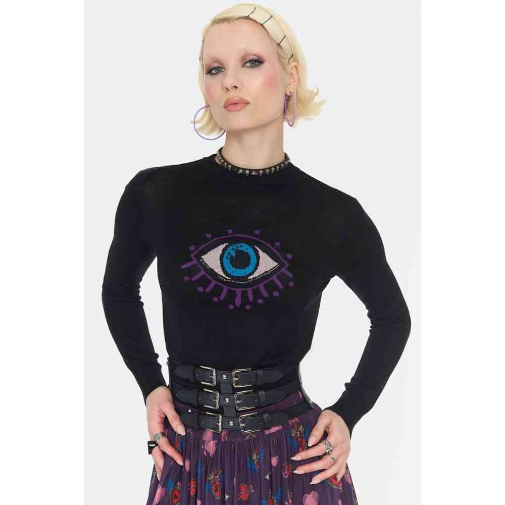 Jawbreaker - Cage Style Waist Belt With Buckles Waist belt - Black